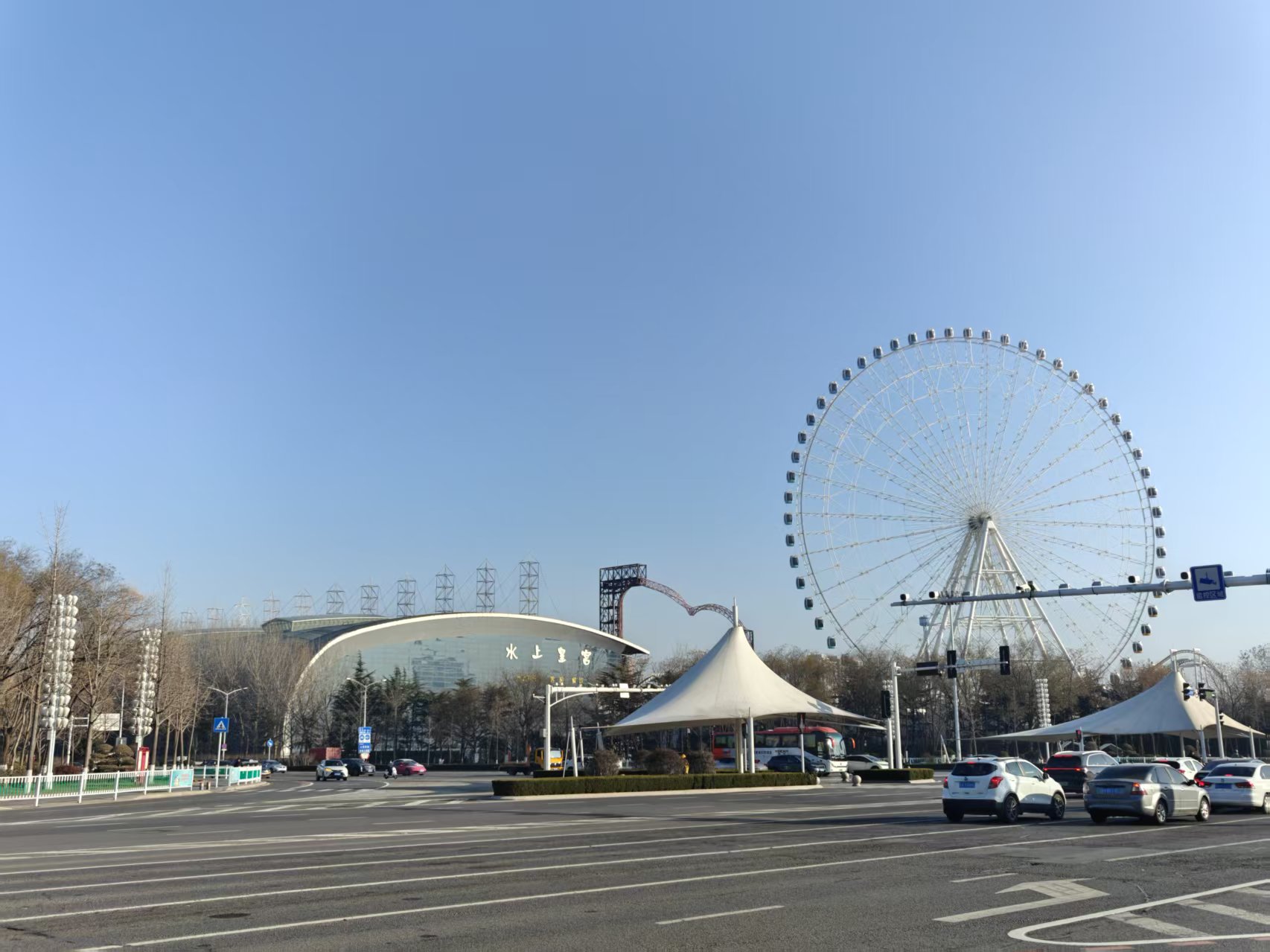 潍坊比赛时的风景